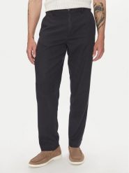 Lindbergh Spodnie materiałowe 30-008031 Granatowy Relaxed Fit. Niebieskie spodnie materiałowe męskie Lindbergh, m, bez wzorów, z materiału. Za 239.99 zł.