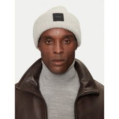 Czapka Calvin Klein. Szare czapki i kapelusze męskie Calvin Klein, na zimę, bez wzorów. Za 249.99 zł.