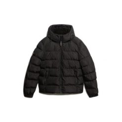 Kurtka puchowa Superdry Sports. Czarne kurtki sportowe męskie Superdry., xl, bez wzorów, z materiału. Za 552.90 zł.