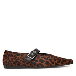 Baleriny Vagabond Shoemakers. Brązowe baleriny damskie Vagabond Shoemakers, bez wzorów, bez obcasa. Za 399.99 zł.
