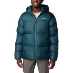 Kurtka uniwersalna męska Columbia Puffect Hooded Jacket. Niebieskie kurtki męskie Columbia, m, bez wzorów, z syntetyku, casualowe, z kapturem. Za 638.00 zł.