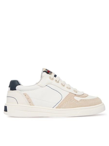 Mayoral Sneakersy 43761.53 Biały. Białe buty sportowe chłopięce Mayoral, bez wzorów, ze skóry, bez zapięcia. Za 161.99 zł.