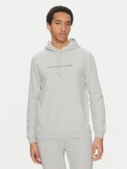 Tommy Hilfiger Bluza UM0UM03506 Szary Regular Fit. Szare bluzy męskie Tommy Hilfiger, l, bez wzorów, z bawełny, bez kaptura. Za 199.99 zł.