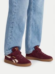 Reebok Sneakersy CEO-LEA-D680L(DZ) Bordowy. Czerwone buty sportowe dziewczęce Reebok, bez wzorów, ze skóry, bez zapięcia. Za 139.99 zł.