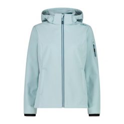 Kurtka damska turystyczna CMP 39A5006. Niebieskie kurtki damskie CMP, l, bez wzorów, z softshellu, z kapturem. Za 365.95 zł.