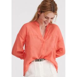 Bawełniana koszula oversize - Pomarańczowy. Koszule damskie marki Reserved. Za 99.99 zł.