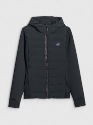 4F Kurtka z wypełnieniem syntetycznym damska - czarna XL. Czarne kurtki damskie 4f, xl, bez wzorów, z puchu, bez kaptura. Za 349.99 zł.