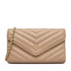 Torebka Badura. Brązowe kopertówki damskie Badura, bez wzorów, bez dodatków. Za 129.99 zł.