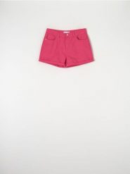 Szorty jeansowe mom - różowy. Czerwone szorty damskie Sinsay, l, bez wzorów, z bawełny, z podwyższonym stanem. Za 69.99 zł.
