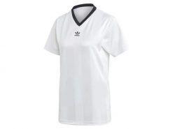 Koszulka damska ADIDAS Fashion League T-Shirt 40. Białe koszulki sportowe damskie Adidas, bez wzorów, z materiału, bez kołnierzyka, bez ramiączek, na fitness i siłownię. Za 149.00 zł.