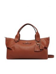 Guess Torebka Suzy HWBG23 22060 Brązowy. Brązowe torebki do ręki damskie Guess, z aplikacjami, ze skóry, bez dodatków. Za 634.99 zł.