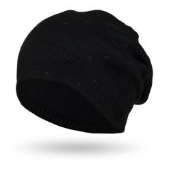 Czapka zimowa Peterson PTN HAT-04 czarna. Czarne czapki i kapelusze damskie Peterson, na zimę, bez wzorów, z materiału, eleganckie. Za 54.00 zł.