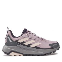 Trekkingi adidas. Fioletowe obuwie sportowe damskie Adidas, bez wzorów, trekkingowe, adidas terrex. Za 279.99 zł.