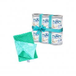 Zestaw 6x NESTLE NAN OPTIPRO Plus 4 800g Mleko modyfikowane w proszku dla dzieci od 2 roku życia, puszka + kocyk minky GRATIS. Kocyki dla dzieci Nestle. Za 283.74 zł.