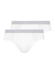 Hanro Komplet 2 par slipów 73075 Biały. Białe slipki męskie Hanro, m, bez wzorów, z bawełny. Za 209.99 zł.
