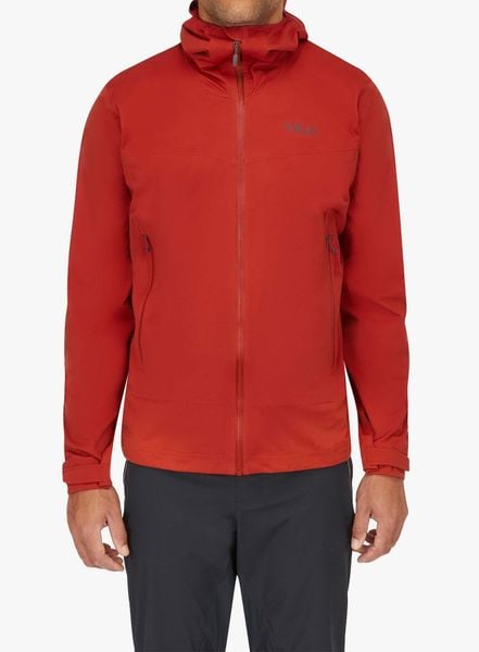 Kurtka z membraną męska Rab Kinetic 2.0 Jacket. Czerwone kurtki męskie RAB, l, bez wzorów, z poliesteru, biznesowe, bez kaptura. Za 909.99 zł.