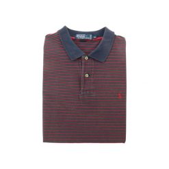 Second life - Koszulka polo męska krótkie rękawy Y2K - Stan bardzo dobry. Czerwone koszulki polo męskie Ralph Lauren, m, bez wzorów, bez kołnierzyka, bez ramiączek, na golfa. Za 114.98 zł.