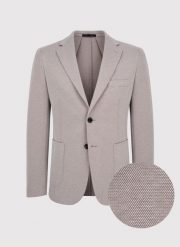 PAKO LORENTE – Beżowa marynarka męska melanż. Brązowe marynarki męskie Pako Lorente, bez wzorów, z bawełny, casualowe. Za 799.99 zł.