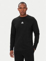 Kappa Longsleeve 382J2RW Czarny Regular Fit. Czarne bluzki z długim rękawem męskie Kappa, m, bez wzorów, z bawełny, bez kołnierzyka. Za 99.99 zł.