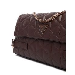 Torebka Guess. Brązowe torebki do ręki damskie Guess, z aplikacjami, wizytowe, bez dodatków. Za 589.99 zł.