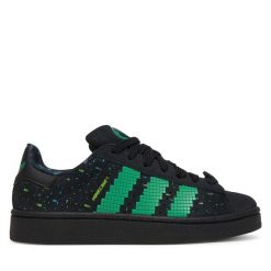 Sneakersy adidas. Czarne trampki i tenisówki chłopięce Adidas, bez wzorów, bez zapięcia. Za 439.99 zł.