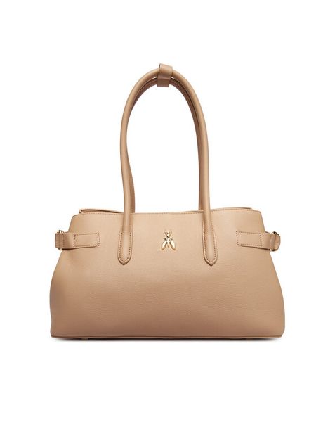 Patrizia Pepe Torebka 8B0305/L162 Beżowy. Brązowe torebki do ręki damskie Patrizia Pepe, bez wzorów, ze skóry, bez dodatków. Za 1,709.00 zł.