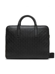Calvin Klein Torba na laptopa Emblem Emboss Commuter LV04D3265G Czarny. Czarne torby na laptopa męskie Calvin Klein, bez wzorów, ze skóry. Za 649.99 zł.