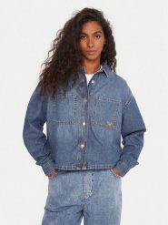 Roxy Koszula jeansowa Another Reflect ERJWT03704 Niebieski Regular Fit. Niebieskie bluzki damskie Roxy, xs, bez wzorów, z bawełny, bez kołnierzyka, bez ramiączek. Za 269.99 zł.