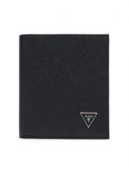 Guess Portfel SMMISL LEA22 Czarny. Czarne portfele męskie Guess, z aplikacjami, ze skóry. Za 264.99 zł.