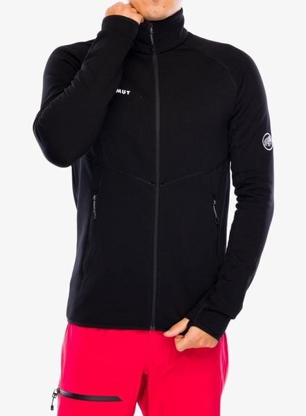 Bluza z zamkiem Mammut Aconcagua ML Jacket. Czarne bluzy męskie Mammut, l, bez wzorów, z materiału, bez kaptura. Za 816.50 zł.