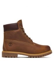 Timberland Trapery Premium TB1270942141 Brązowy ciemny. Brązowe śniegowce i trapery męskie Timberland, ze skóry, bez zapięcia. Za 1,049.00 zł.