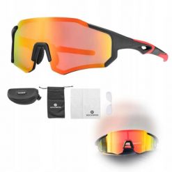 Okulary rowerowe Rockbros polaryzacyjne uv400 z etui unisex. Brązowe okulary przeciwsłoneczne męskie ROCKBROS. Za 84.45 zł.