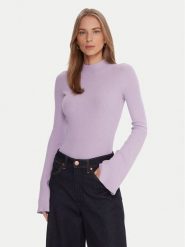 Kontatto Golf 3M0816C Fioletowy Regular Fit. Fioletowe swetry damskie Kontatto, m, bez wzorów, z wiskozy, bez kołnierzyka, bez ramiączek, bez kaptura. Za 269.99 zł.