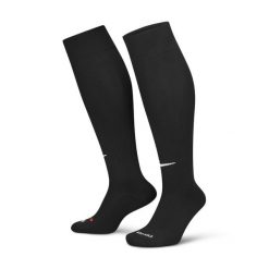 Skarpetogetry do piłki nożnej Nike. Czarne legginsy sportowe męskie Nike, l, bez wzorów, z nylonu, do piłki nożnej. Za 39.99 zł.