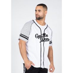 82 Koszulka baseballowa - Biały. Białe koszulki sportowe męskie GORILLA WEAR, m, bez wzorów, z jersey, bez kołnierzyka, bez ramiączek, na fitness i siłownię. Za 253.65 zł.
