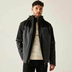 Kurtka męska 3 w 1 Wentwood. Brązowe kurtki sportowe męskie Regatta, m, bez wzorów, z puchu, trekkingowe. W wyprzedaży za 499.99 zł.