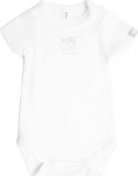BAMBOOM Bamboom - Body Bambusowe z Krótkim Rękawem, Białe, 12-18m. Białe body niemowlęce BAMBOOM, bez wzorów, bez ramiączek. Za 59.00 zł.