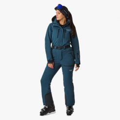 Kombinezon zimowy Narciarstwo Damska Swedemount Cervinia Skisuit oddychający. Czarne spodnie snowboardowe damskie SWEDEMOUNT, na zimę, bez wzorów, z tkaniny, sportowe, narciarskie. W wyprzedaży za 897.00 zł.