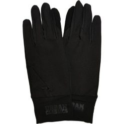 Męskie Rękawiczki Z Szerokim Mankietem I Logo. Czarne rękawiczki męskie Urban Classics, bez wzorów, sportowe. Za 84.99 zł.