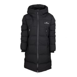 Kurtka damska płaszcz SNOW LEOPARD Primaloft. Czarne kurtki damskie Bergson, na zimę, l, bez wzorów, z puchu, bez kaptura. W wyprzedaży za 719.00 zł.