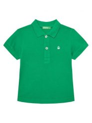 United Colors Of Benetton Polo 3089G3008 Zielony Regular Fit. Zielone t-shirty dla chłopców United Colors Of Benetton, bez wzorów, z bawełny, bez ramiączek. Za 49.99 zł.