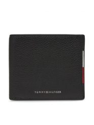 Tommy Hilfiger Portfel Central Cc And Coin AM0AM13514 Czarny. Czarne portfele męskie Tommy Hilfiger, bez wzorów, ze skóry. Za 269.99 zł.
