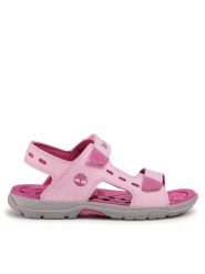 Timberland Sandały Moss Jump 2 Strap Sandal TB0A2AJ3X821 Różowy. Czerwone sandały dziewczęce Timberland, z materiału, bez zapięcia. Za 159.99 zł.