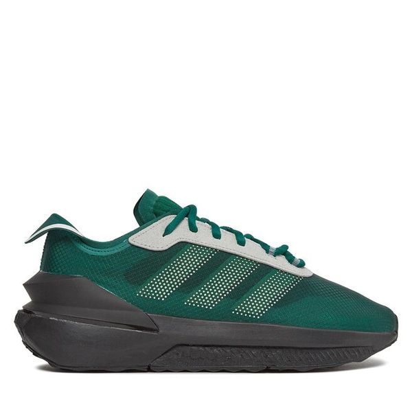 Sneakersy adidas. Zielone trampki i tenisówki chłopięce Adidas, bez wzorów, bez zapięcia. Za 119.99 zł.