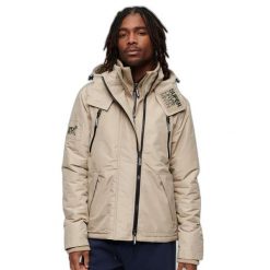 Kurtka Superdry Mountain SD Windcheater. Brązowe kurtki męskie Superdry., l, bez wzorów, z bawełny, eleganckie, bez kaptura. Za 507.10 zł.