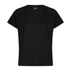 Koszulka damska turystyczna CMP 34N1606. Czarne koszulki sportowe damskie CMP, l, bez wzorów, sportowe, bez kołnierzyka. Za 160.00 zł.