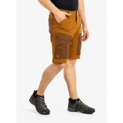 Spodenki trekkingowe męskie Fjallraven Keb Shorts. Brązowe krótkie spodenki sportowe męskie Fjällräven, l, bez wzorów, trekkingowe. Za 497.99 zł.