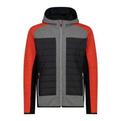 Kurtka polarowa z kapturem hybrydowa CMP. Brązowe kurtki sportowe męskie CMP, na zimę, bez wzorów, z polaru, narciarskie. W wyprzedaży za 364.50 zł.