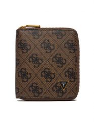 Guess Portfel SMMALO LEA02 Brązowy. Brązowe portfele męskie Guess, z aplikacjami, ze skóry. Za 329.99 zł.