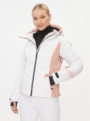 Rossignol Kurtka narciarska Courbe RLMWJ04 Biały Regular Fit. Białe kurtki sportowe damskie Rossignol, na zimę, l, bez wzorów, z syntetyku, bez kaptura, narciarskie. Za 1,499.00 zł.
